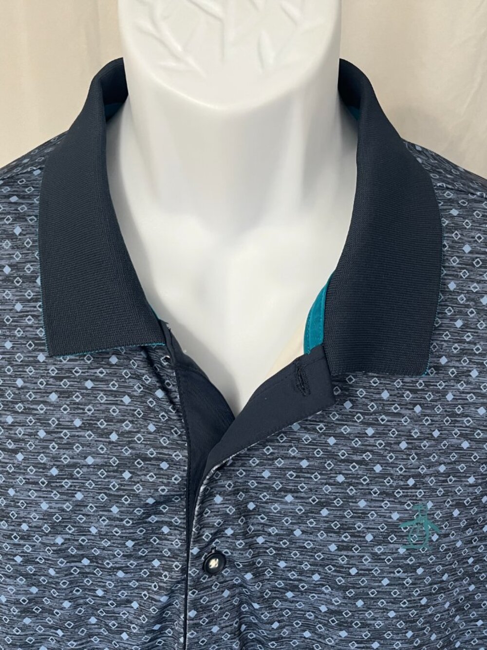 ⛳ Original Penguin Men's Blue Performance Golf Polo Shirt XL 🐧
